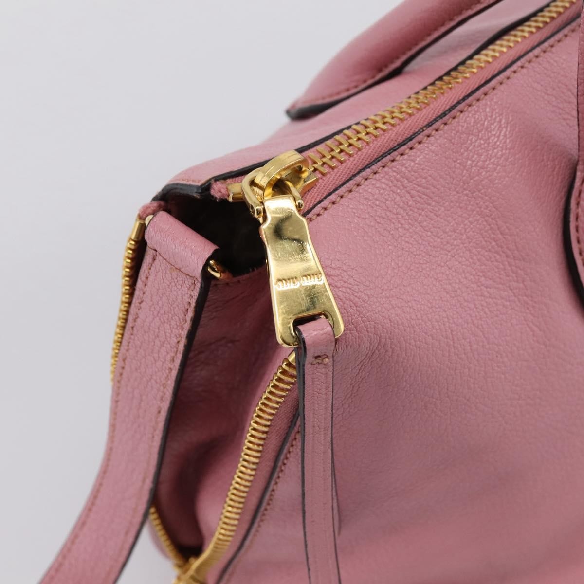 Miu Miu Beau Top Handle Leather Multicolour Leather Handbag (Pre-Owned)