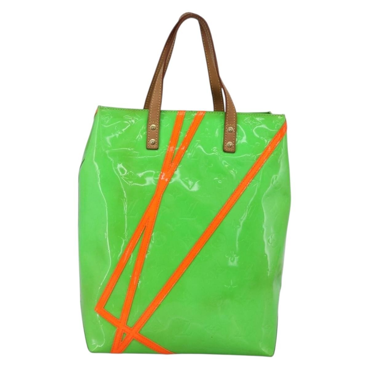 Louis Vuitton Robert Wilson Reade Vernis Green Patent_Leather Tote Bag Bag (Pre-Owned)