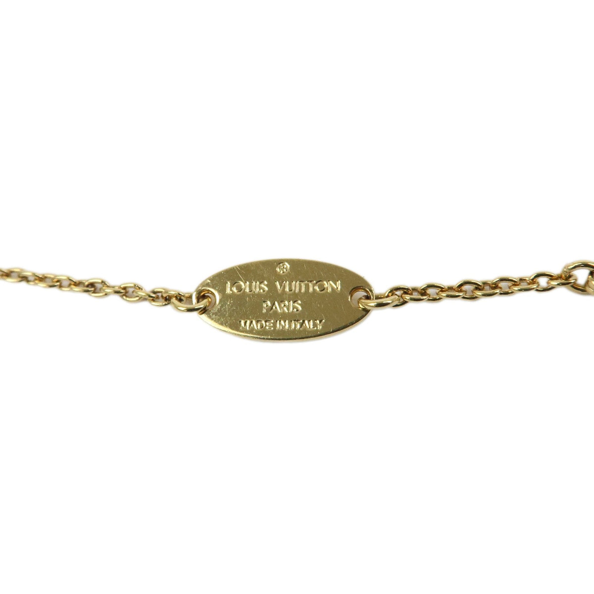 Louis Vuitton Lv Iconic Metal With Crystals Gold Metal Bracelet Jewelry (Pre-Owned)