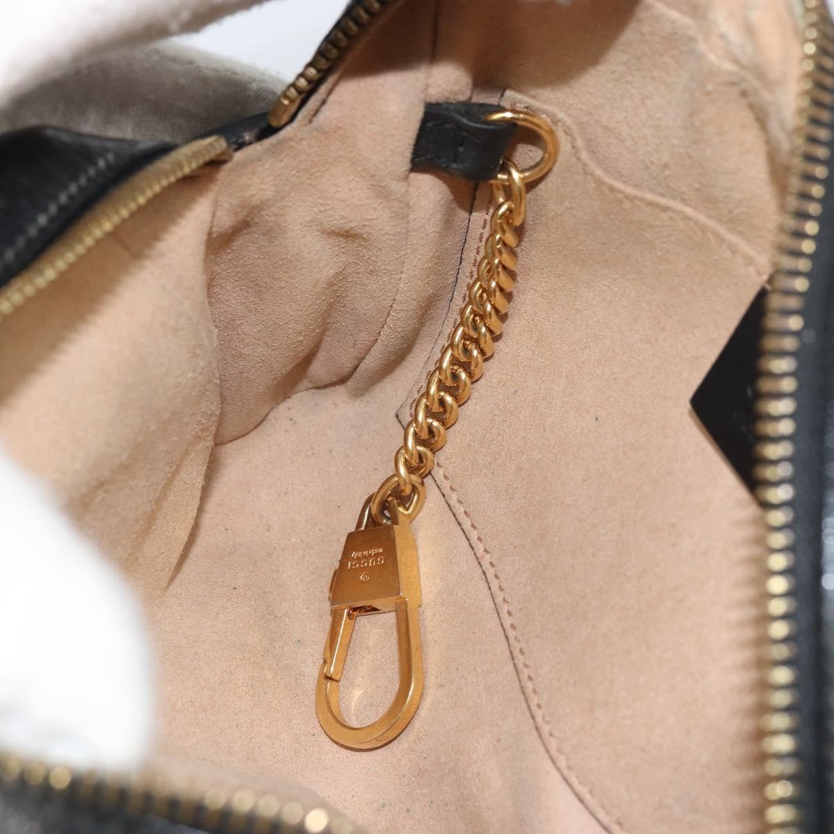 Gucci Ophidia Suede Black Suede Shoulder Bag Bag (Pre-Owned)