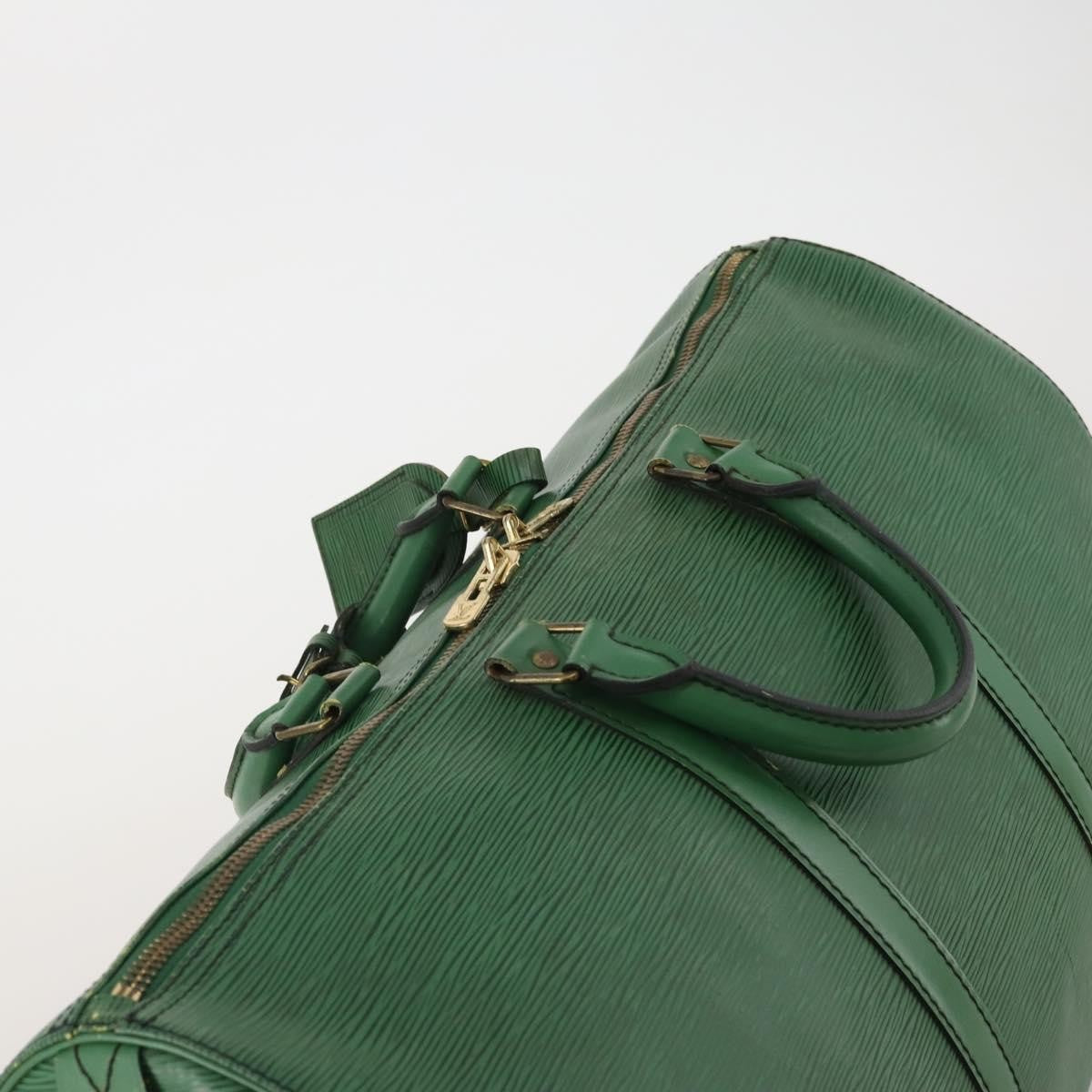 Louis Vuitton Keepall Epi Green Leather Travel Bag Bag (Pre-Owned)
