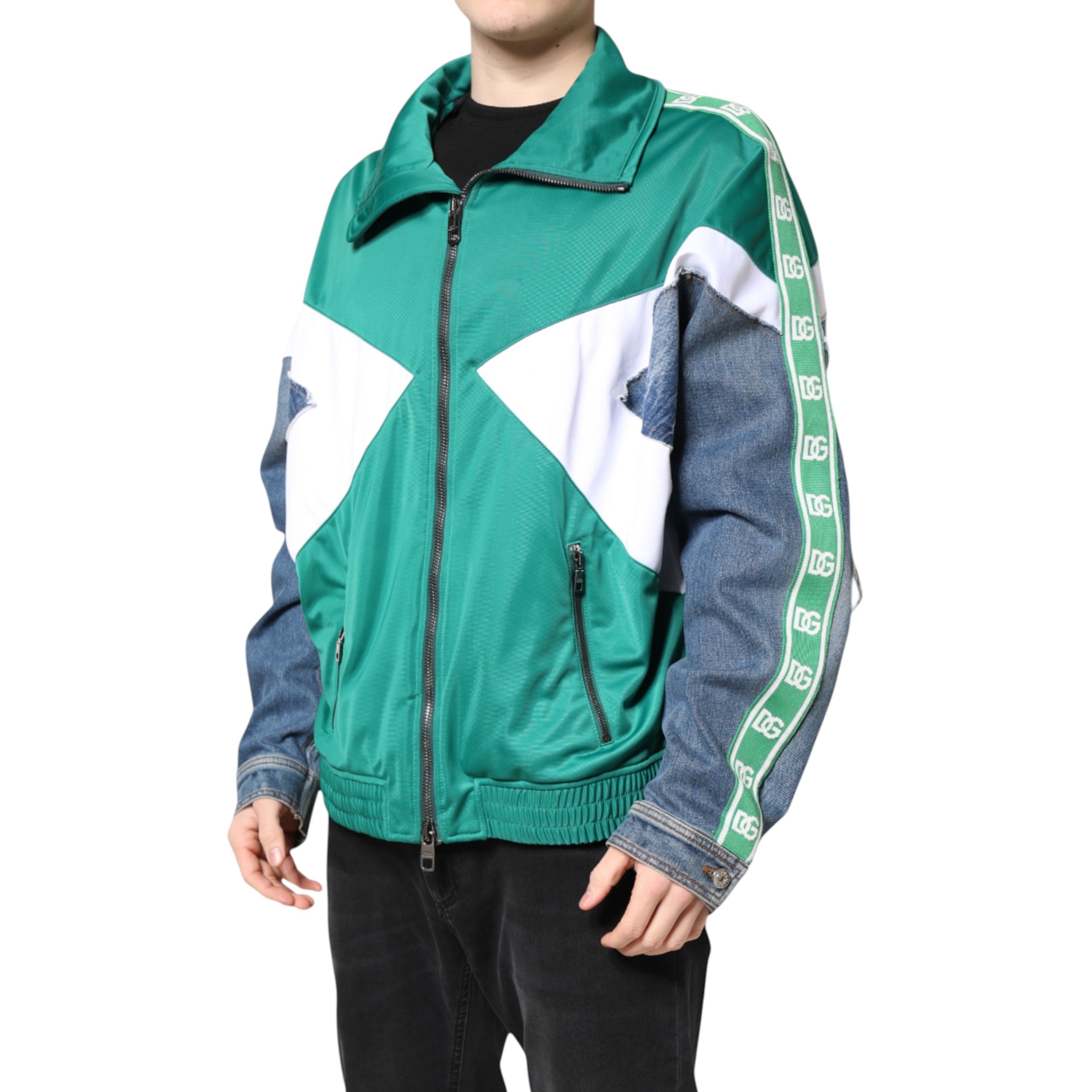 Dolce & Gabbana Multicolor Full Zip Windbreaker Men's Jacket (Pre-Owned)