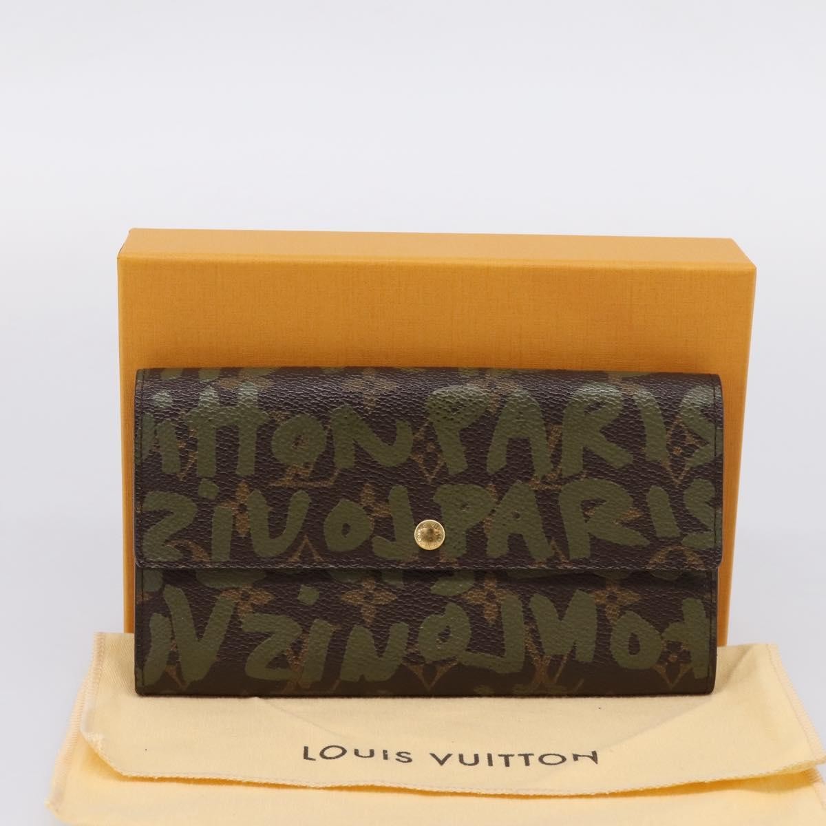 Louis Vuitton Sarah Limited Edition Monogram Graffiti Khaki Canvas Wallets Accessory (Pre-Owned)