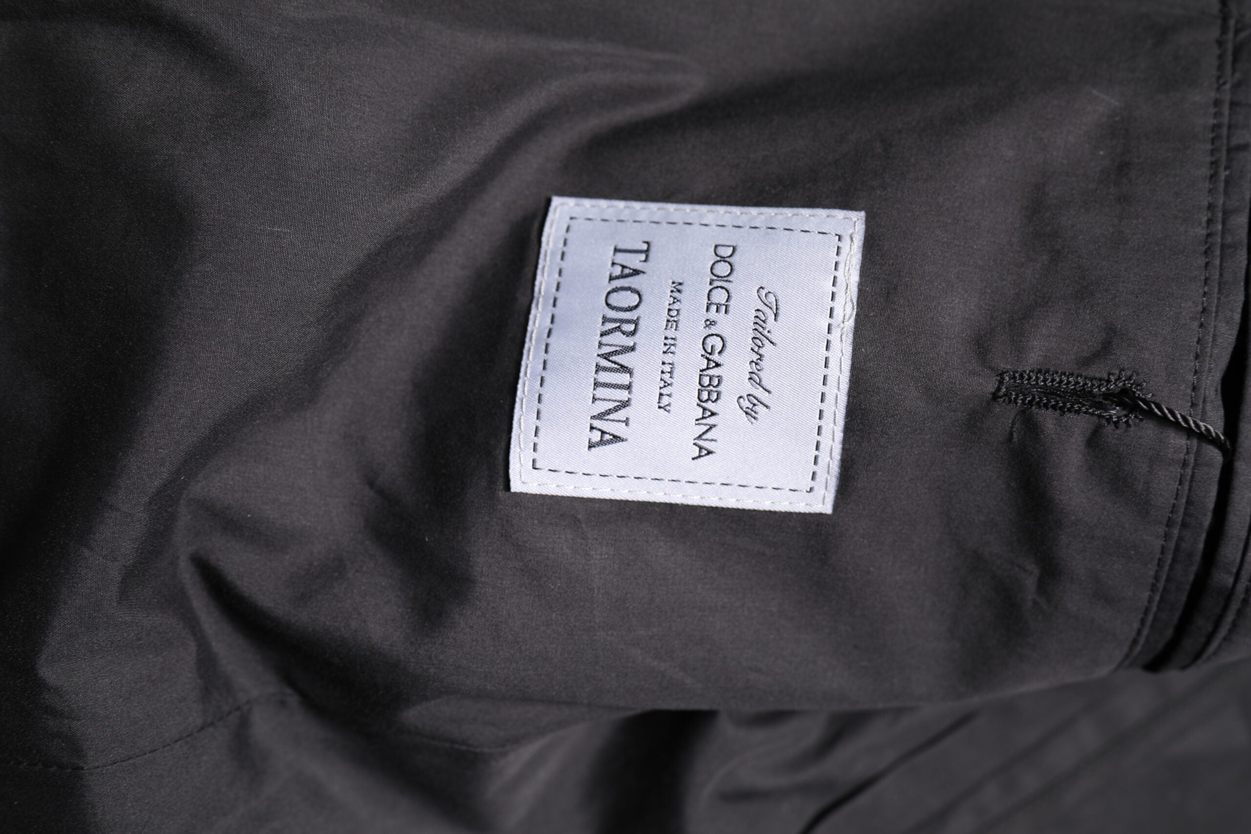 Dolce & Gabbana Black Cotton TAORMINA Formal 2 Piece Men's Suit (Pre-Owned)