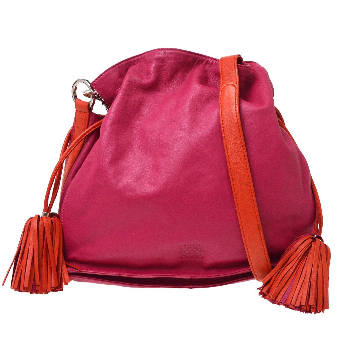 Loewe Flamenco Leather Pink Leather Shoulder Bag Bag (Pre-Owned)