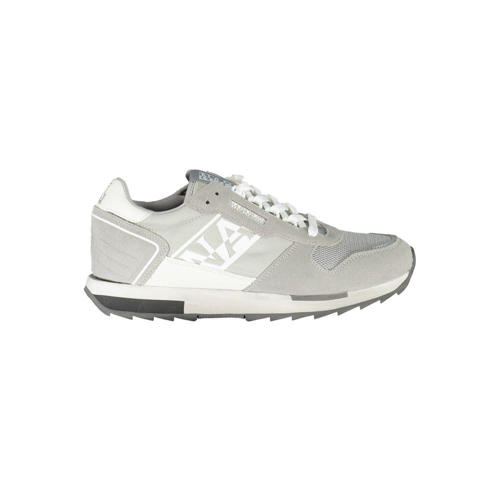 Napapijri Brown Leather Men Men's Sneaker