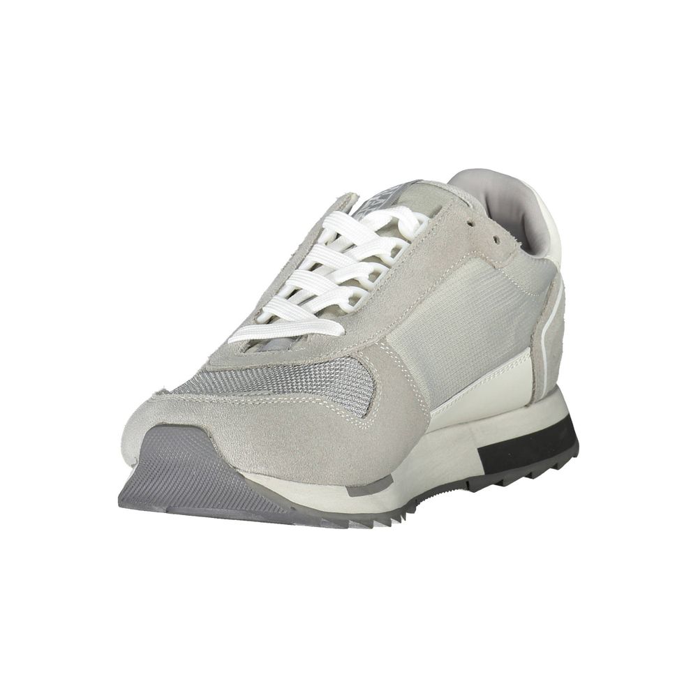 Napapijri Brown Leather Men Men's Sneaker