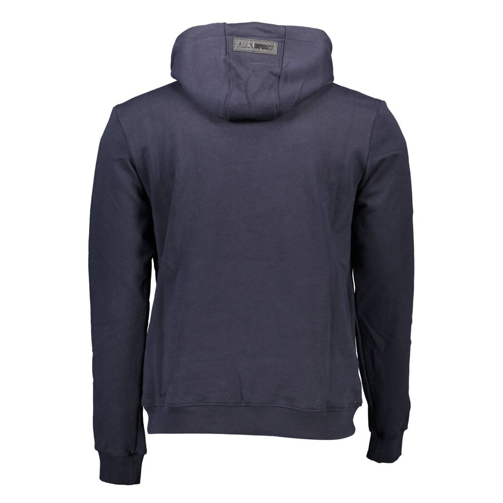 Plein Sport Blue Cotton Men's Hooded Men's Sweatshirt
