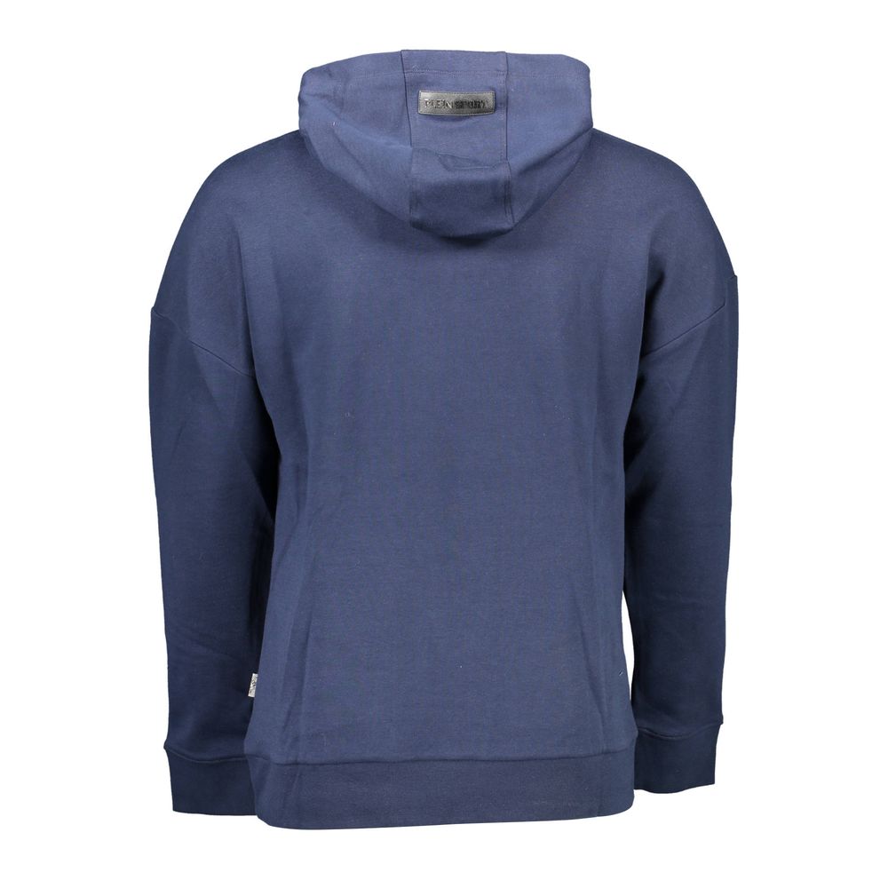 Plein Sport Blue Cotton Men's Men's Hoodie