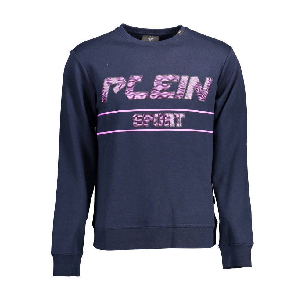 Plein Sport Blue Cotton Men Men's Sweater