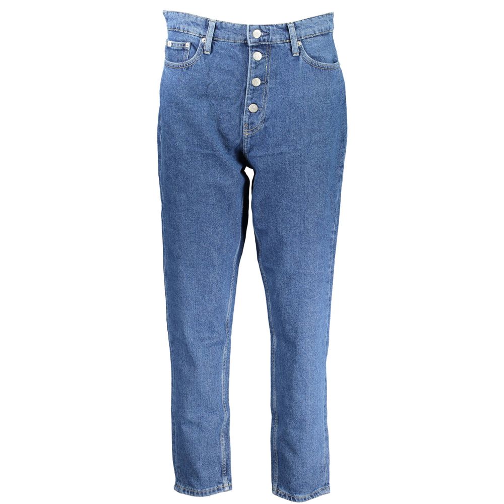 Calvin Klein Blue Cotton Women Women's Jeans