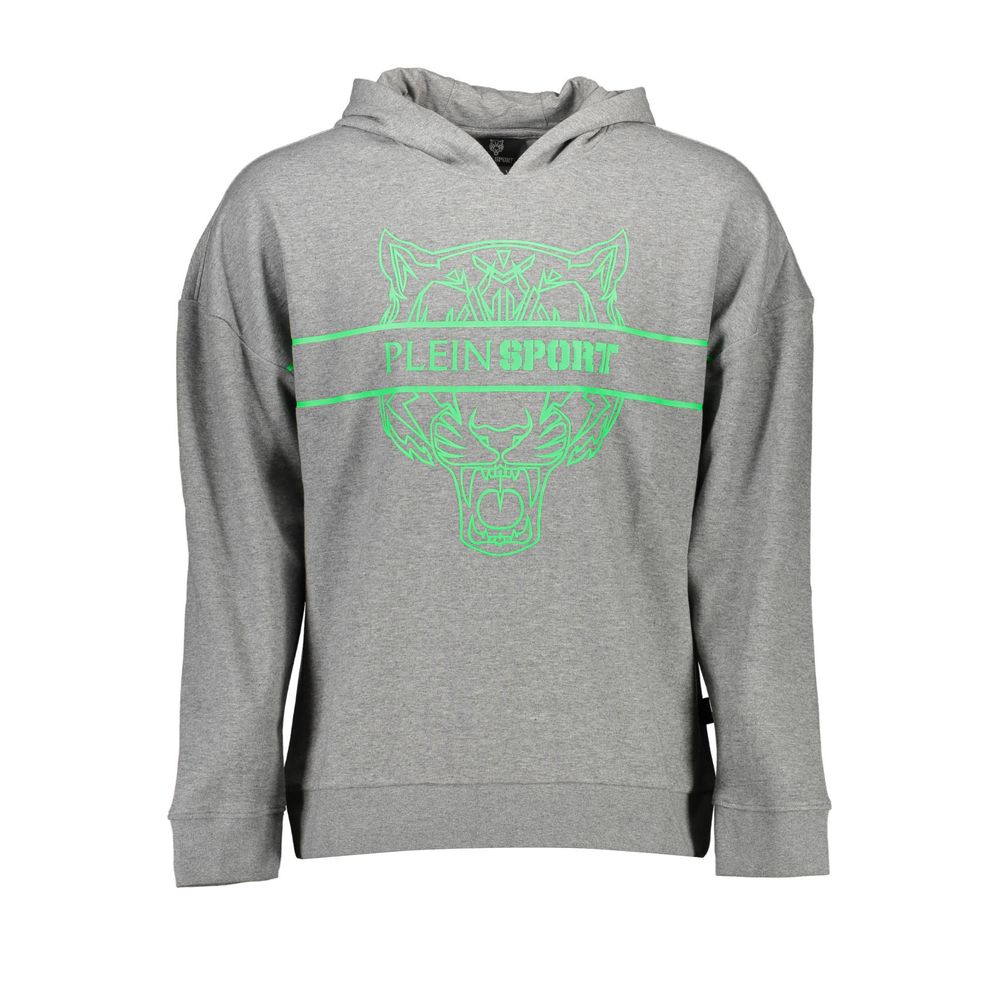 Plein Sport Grigio Cotton Men Men's Sweatshirt