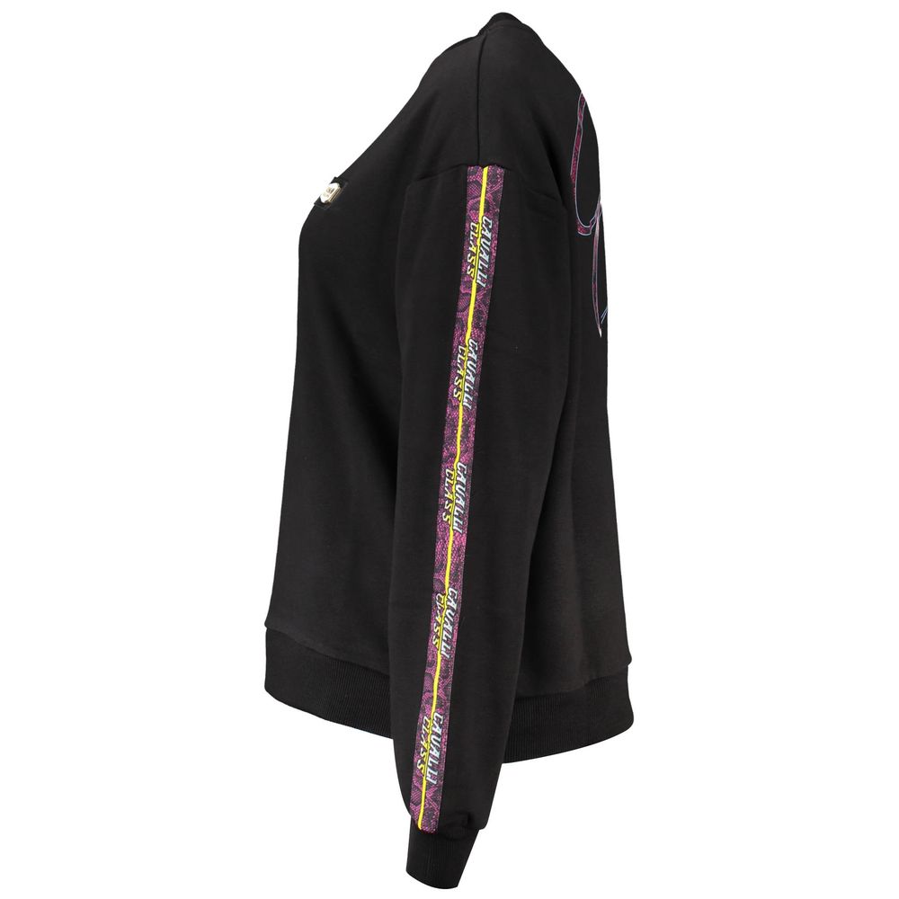 Cavalli Class Black Cotton Women Women's Sweatshirt