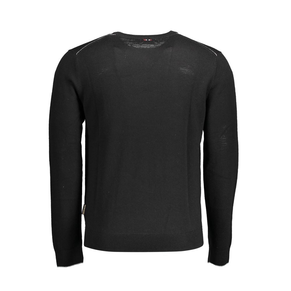 Napapijri Black Wool Men Men's Sweater