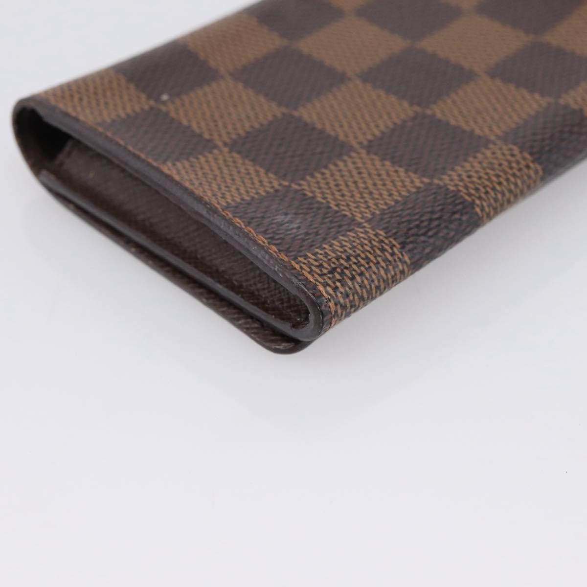 Louis Vuitton Business Card Case Damier Brown Canvas Card Holders Accessory (Pre-Owned)
