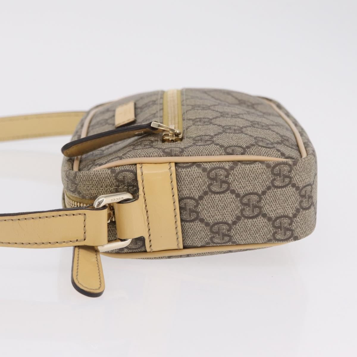 Gucci Front Zip Gg Canvas Beige Canvas Crossbody Bag Bag (Pre-Owned)