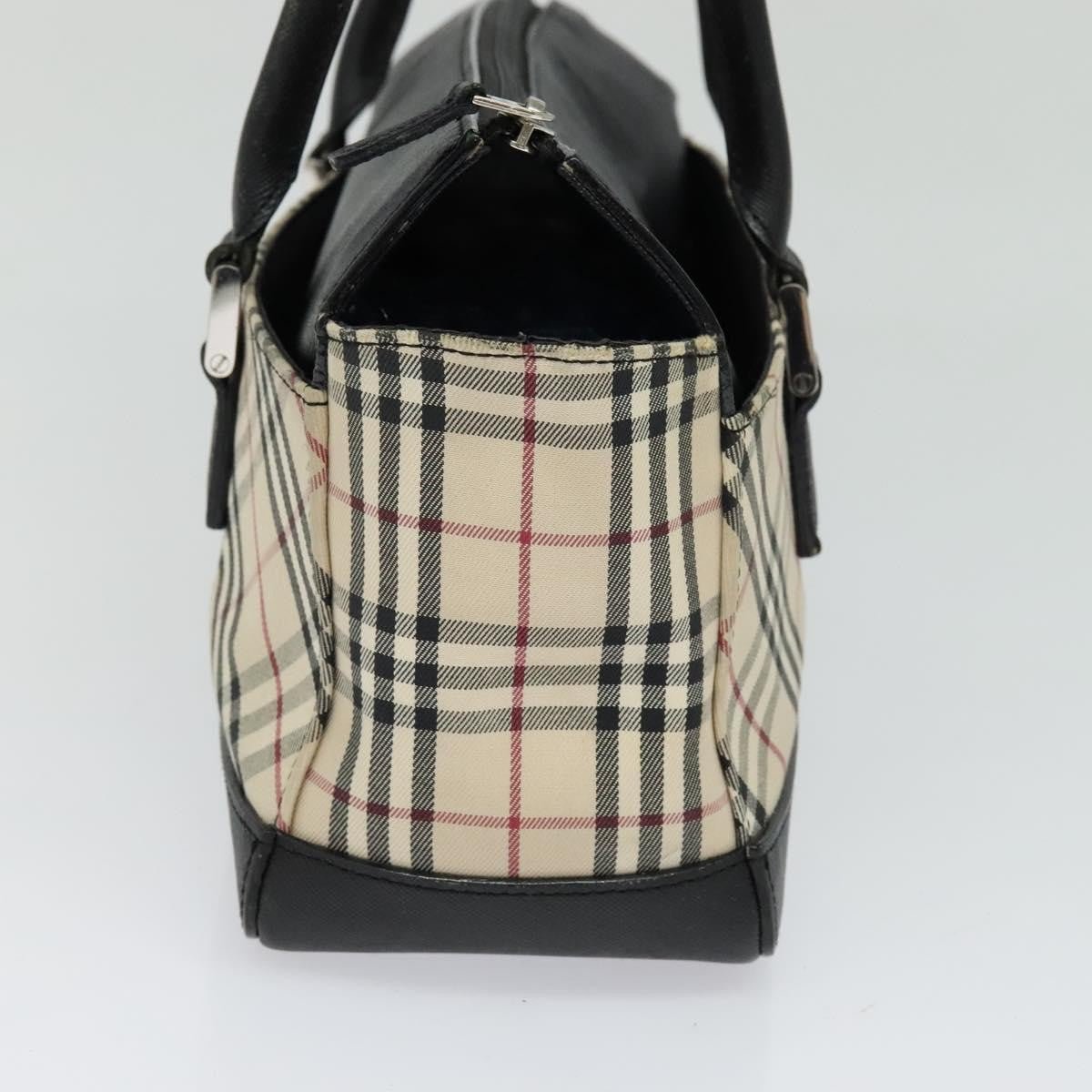 Burberry Nova Check Nova Check Canvas And Leather Beige Canvas Handbag (Pre-Owned)
