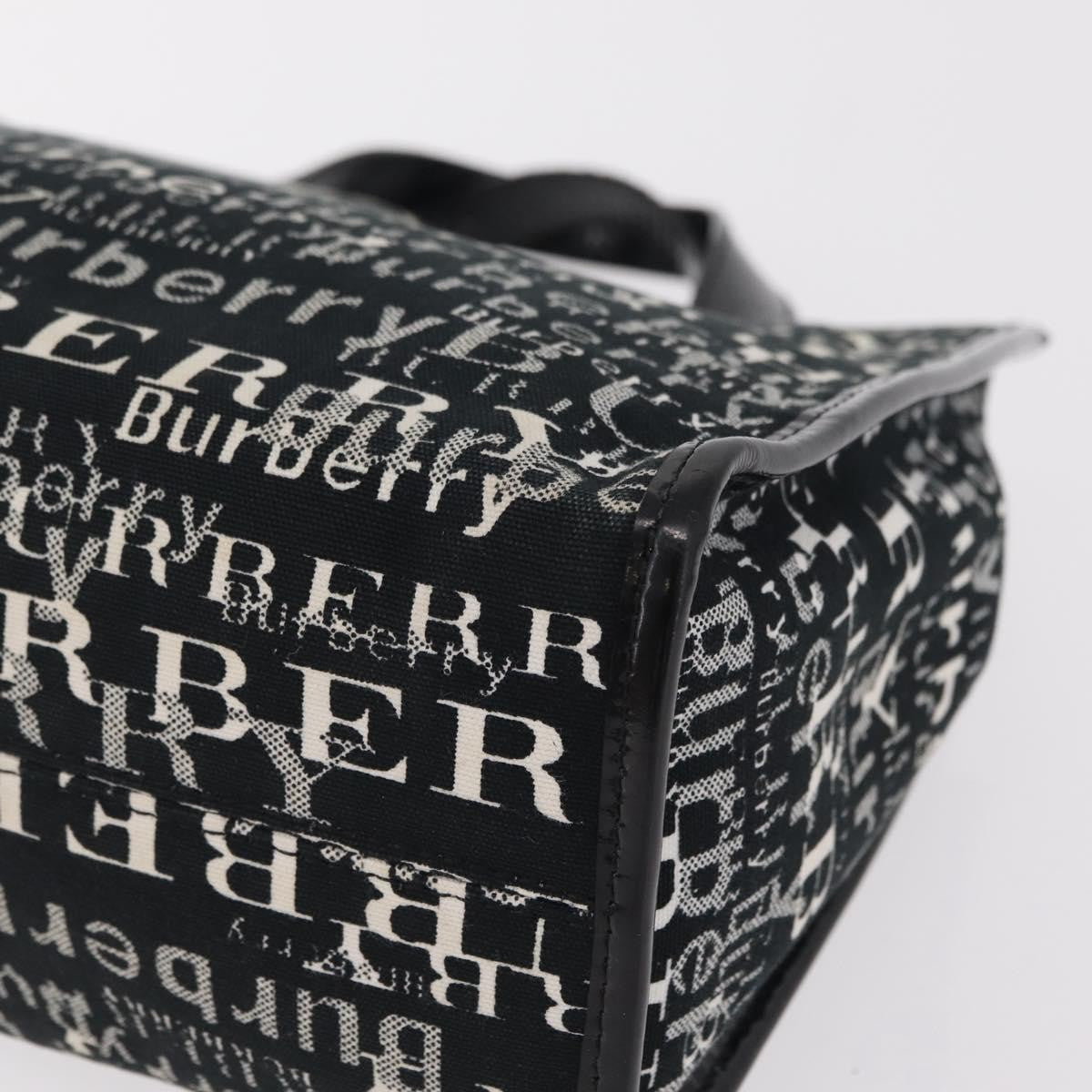Burberry Logo Trench Nylon Black Canvas Tote Bag Bag (Pre-Owned)