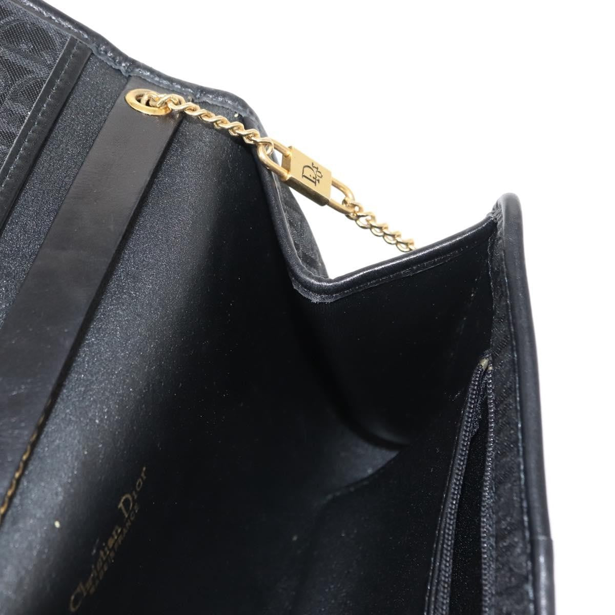Christian Dior Trotter Shoulder Canvas Black Canvas Shoulder Bag Bag (Pre-Owned)