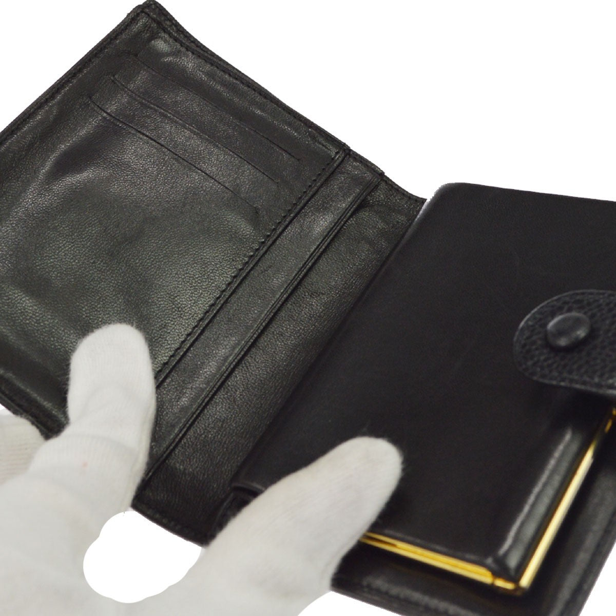 Chanel Timeless Cc French Caviar Black Leather Wallets Accessory (Pre-Owned)
