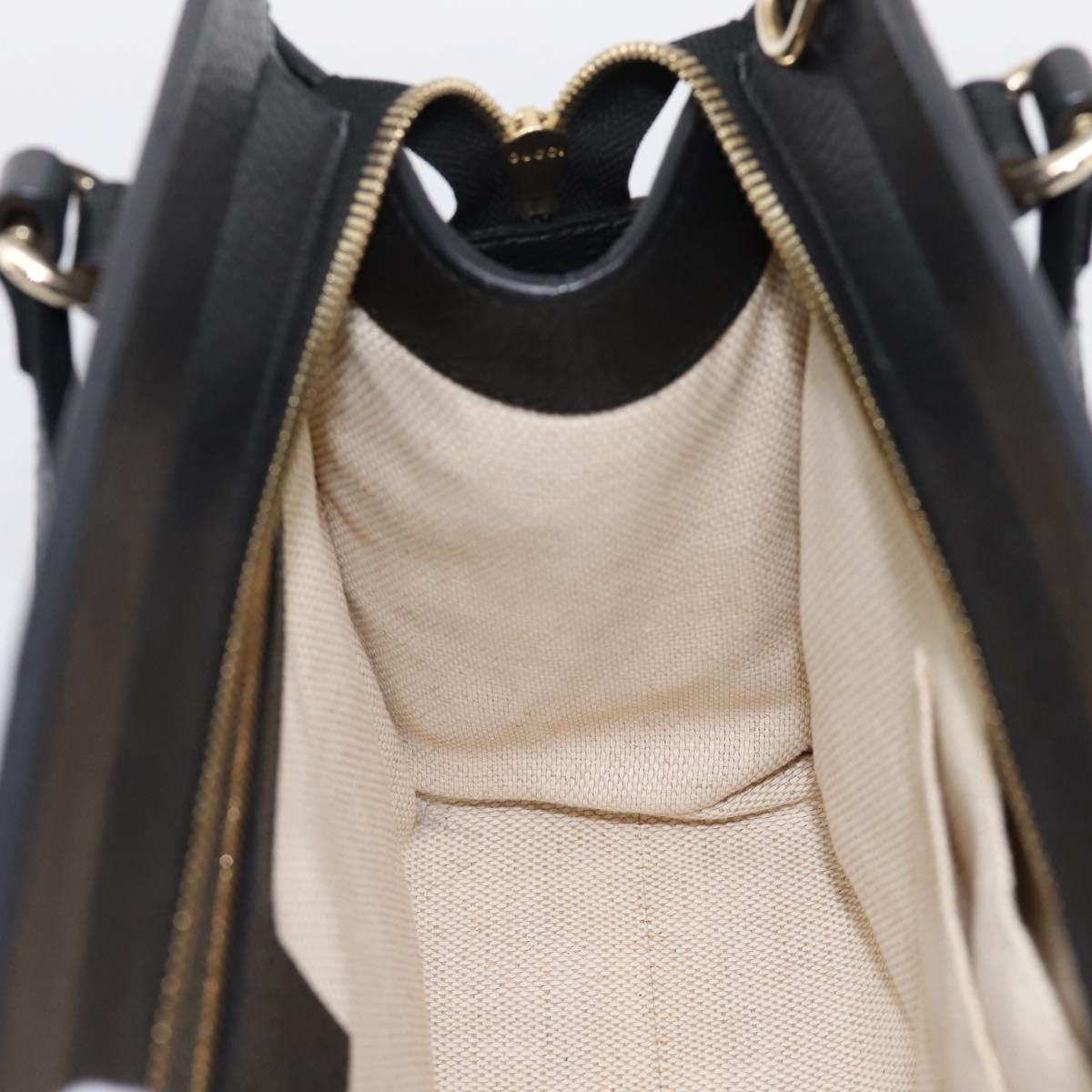 Gucci Soho Convertible Top Handle Satchel Leather Black Leather Handbag (Pre-Owned)