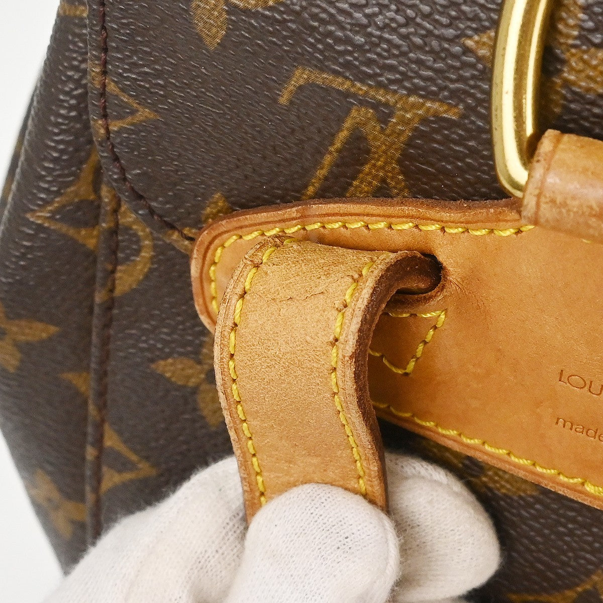 Louis Vuitton Vintage Montsouris Monogram Canvas Brown Canvas Backpack Bag (Pre-Owned)