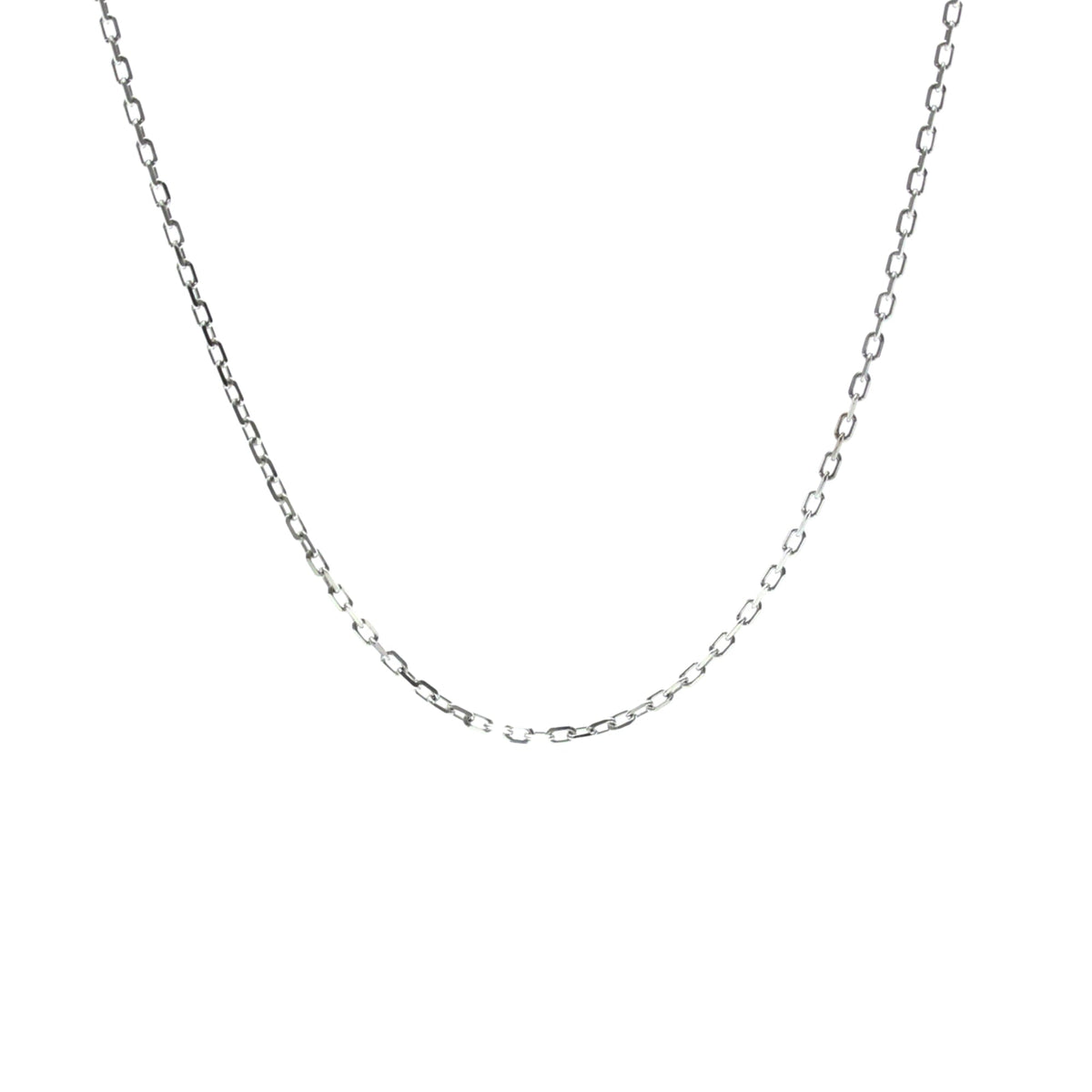 Cartier Chain 18K White Gold Silver White_Gold Necklace Jewelry (Pre-Owned)