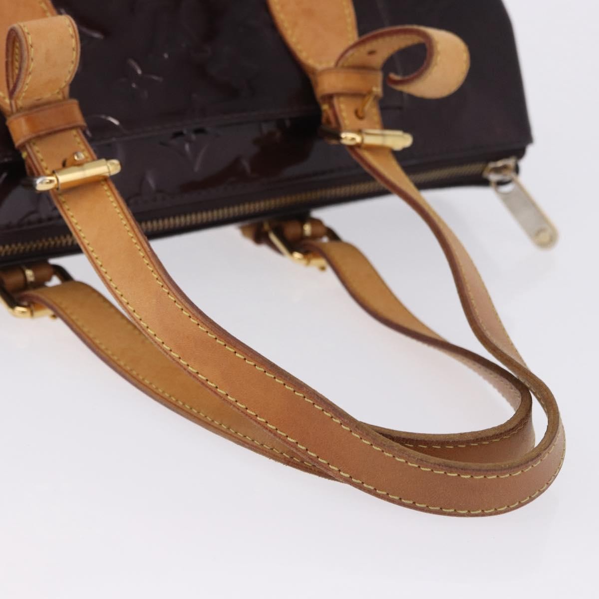 Louis Vuitton Rosewood Avenue Monogram Vernis Burgundy Patent_Leather Handbag (Pre-Owned)