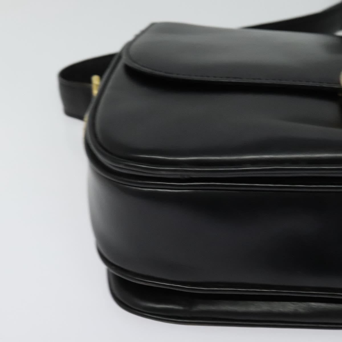 Celine Vintage Leather Black Leather Shoulder Bag Bag (Pre-Owned)