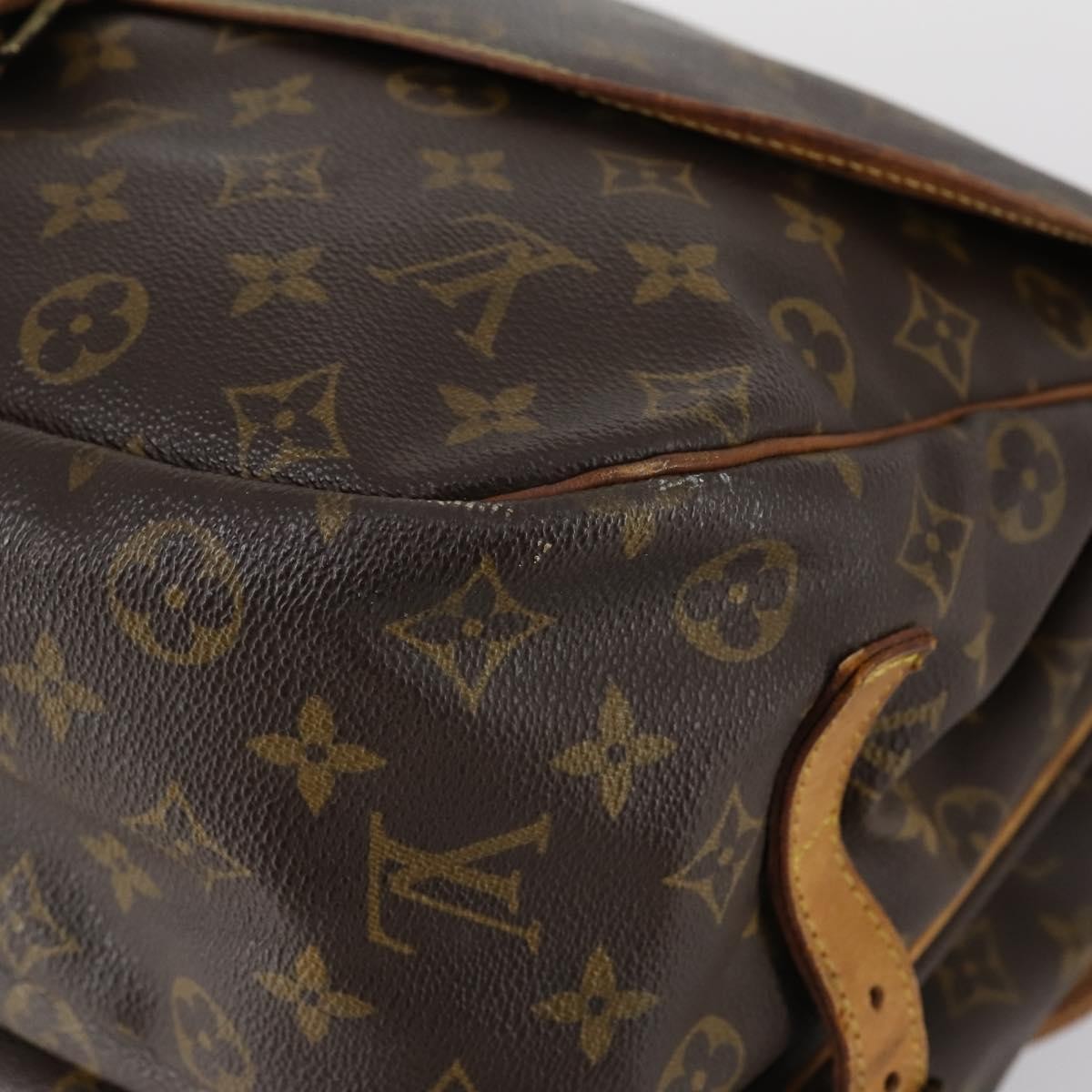 Louis Vuitton Saumur Monogram Canvas Brown Canvas Shoulder Bag Bag (Pre-Owned)
