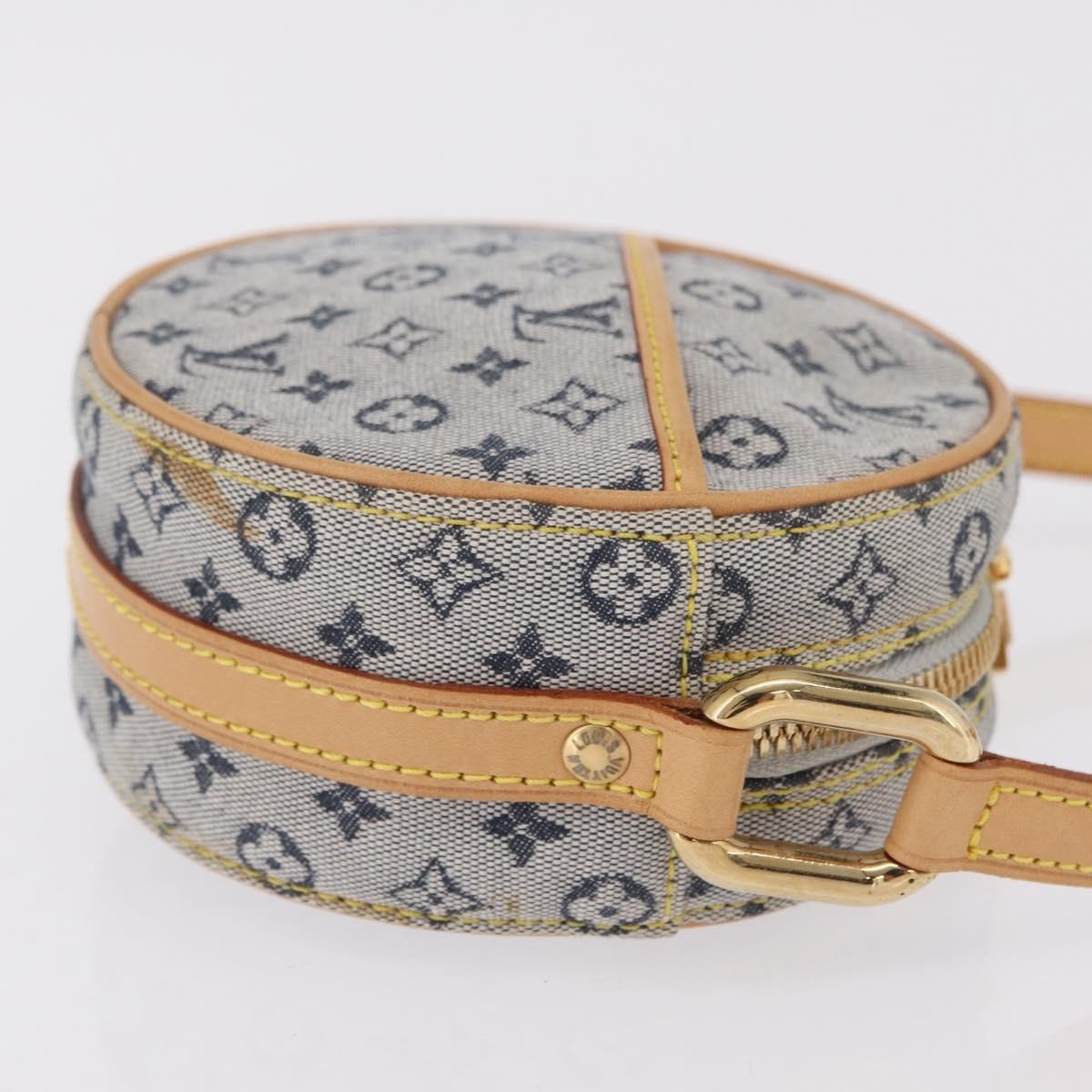 Louis Vuitton Jeanne Mini Lin Blue Canvas Crossbody Bag Bag (Pre-Owned)