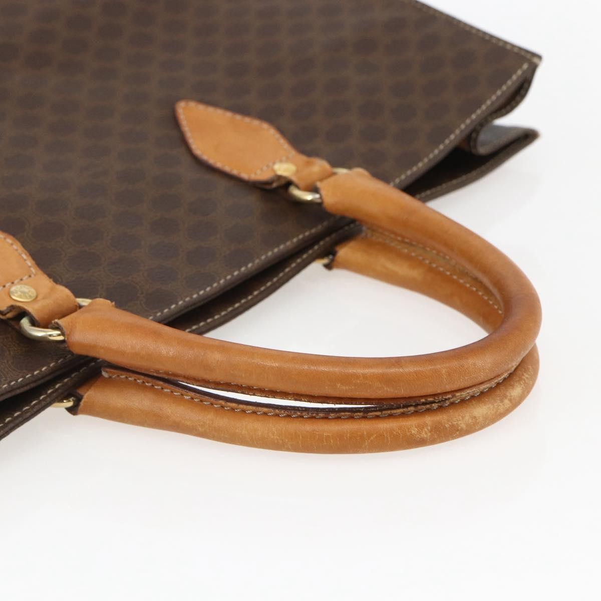 Celine Vintage Macadam Canvas Brown Canvas Tote Bag Bag (Pre-Owned)