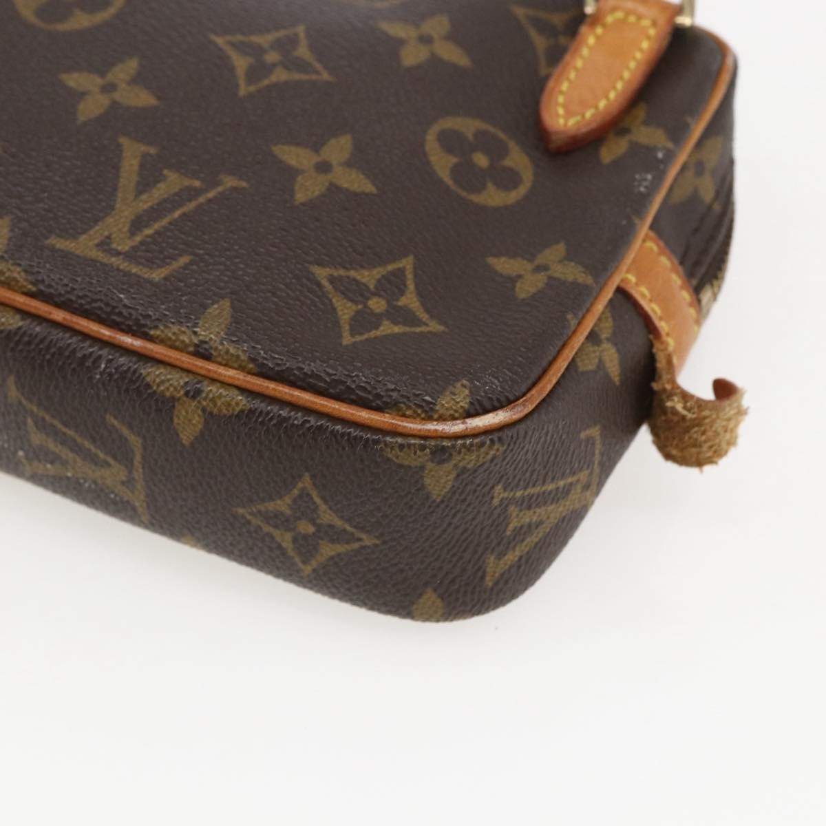 Louis Vuitton Pochette Marly Bandouliere Monogram Canvas Brown Canvas Handbag (Pre-Owned)