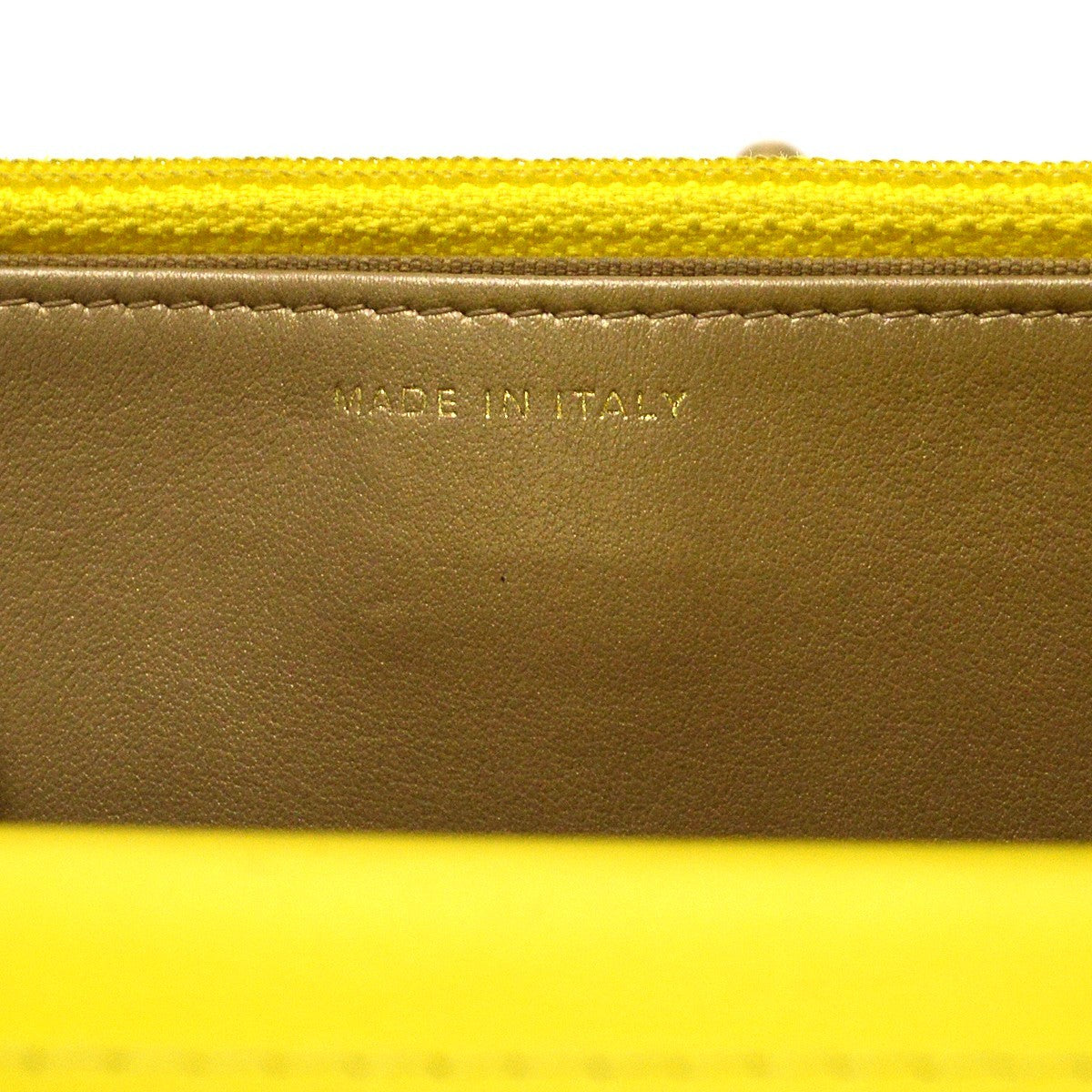 Chanel Pearl Crush Wallet On Chain Quilted Lambskin Yellow Leather Shoulder Bag Bag (Pre-Owned)