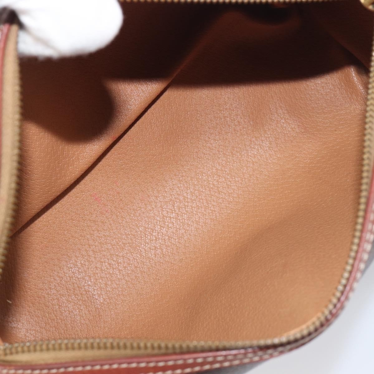 Celine Vintage Macadam Canvas And Leather Brown Pvc Handbag (Pre-Owned)