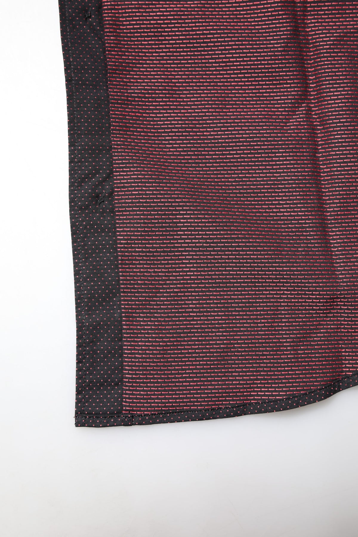 Dolce & Gabbana Maroon Jacquard Cotton GOLD Men Dress Men's Shirt