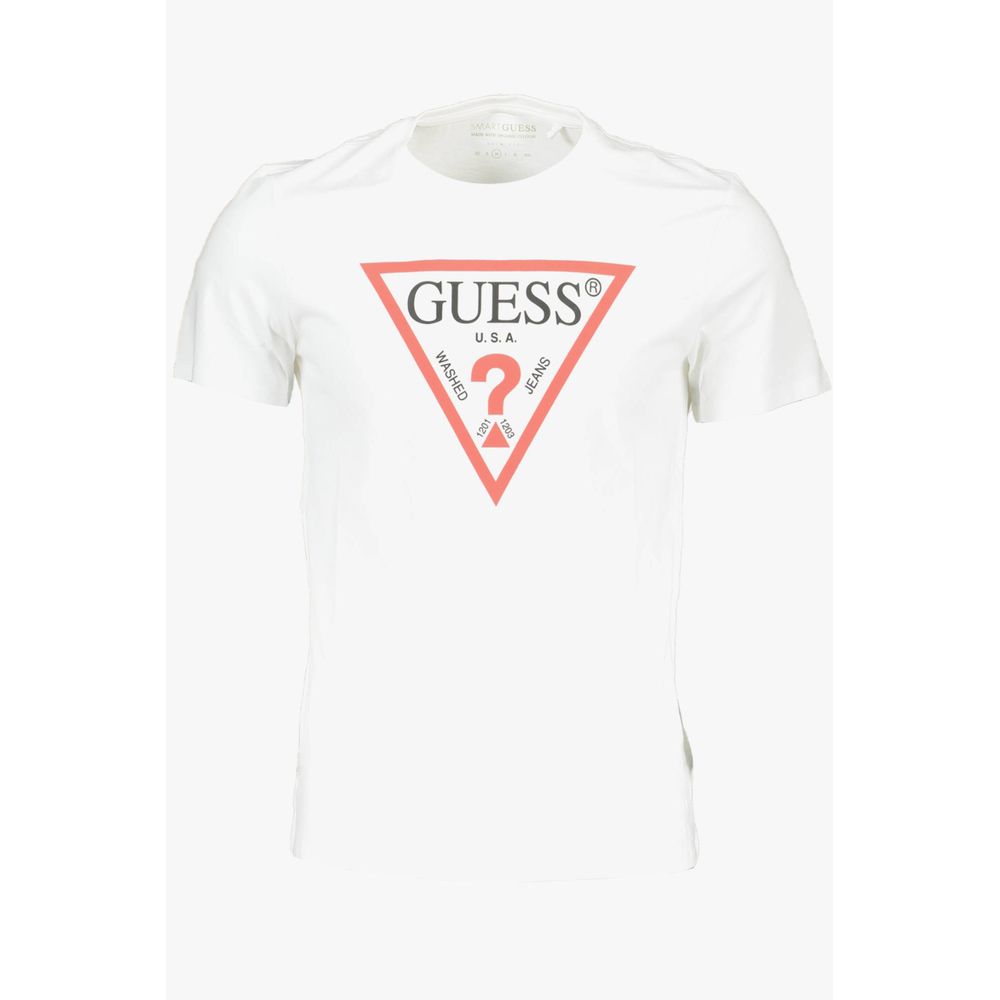 Guess Jeans White Cotton Men Men's T-Shirt