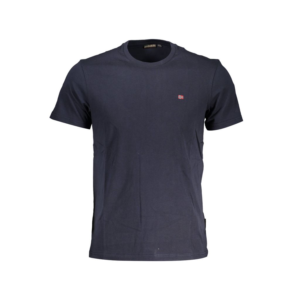 Napapijri Blue Cotton Men Men's T-Shirt