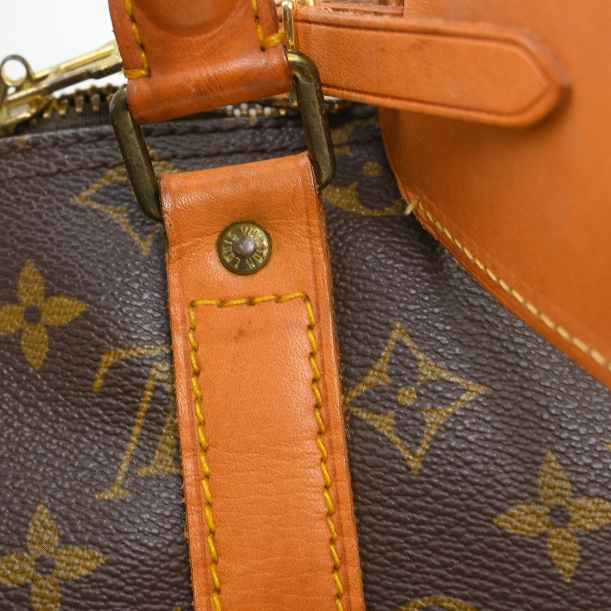 Louis Vuitton Keepall Monogram Canvas Brown Canvas Travel Bag Bag (Pre-Owned)