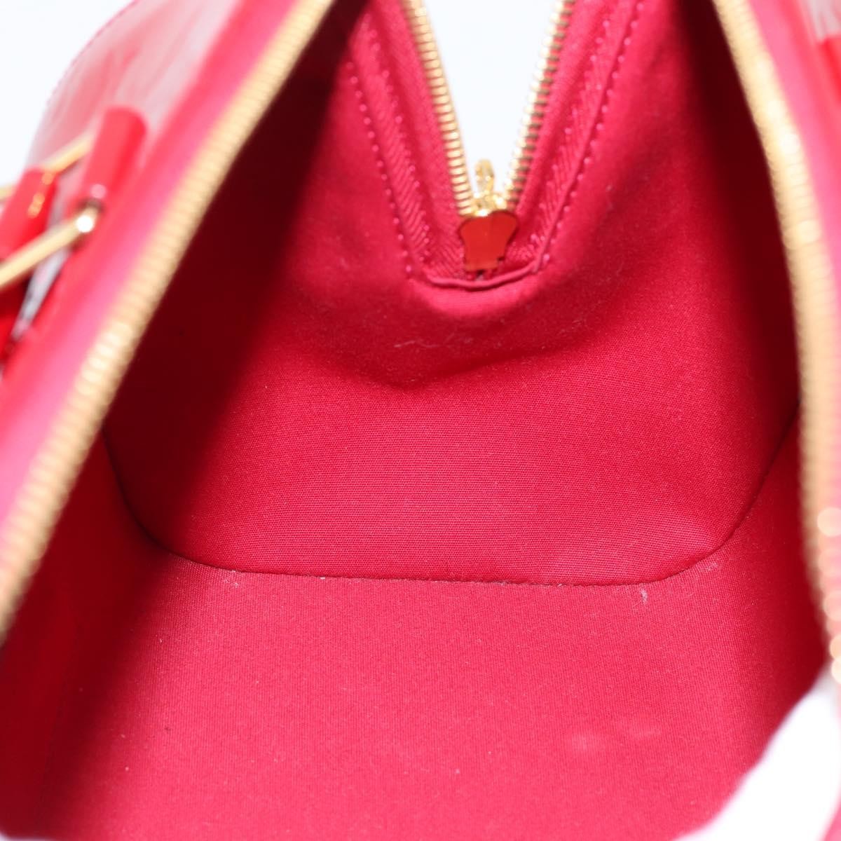 Louis Vuitton Montana Monogram Vernis Red Patent_Leather Handbag (Pre-Owned)