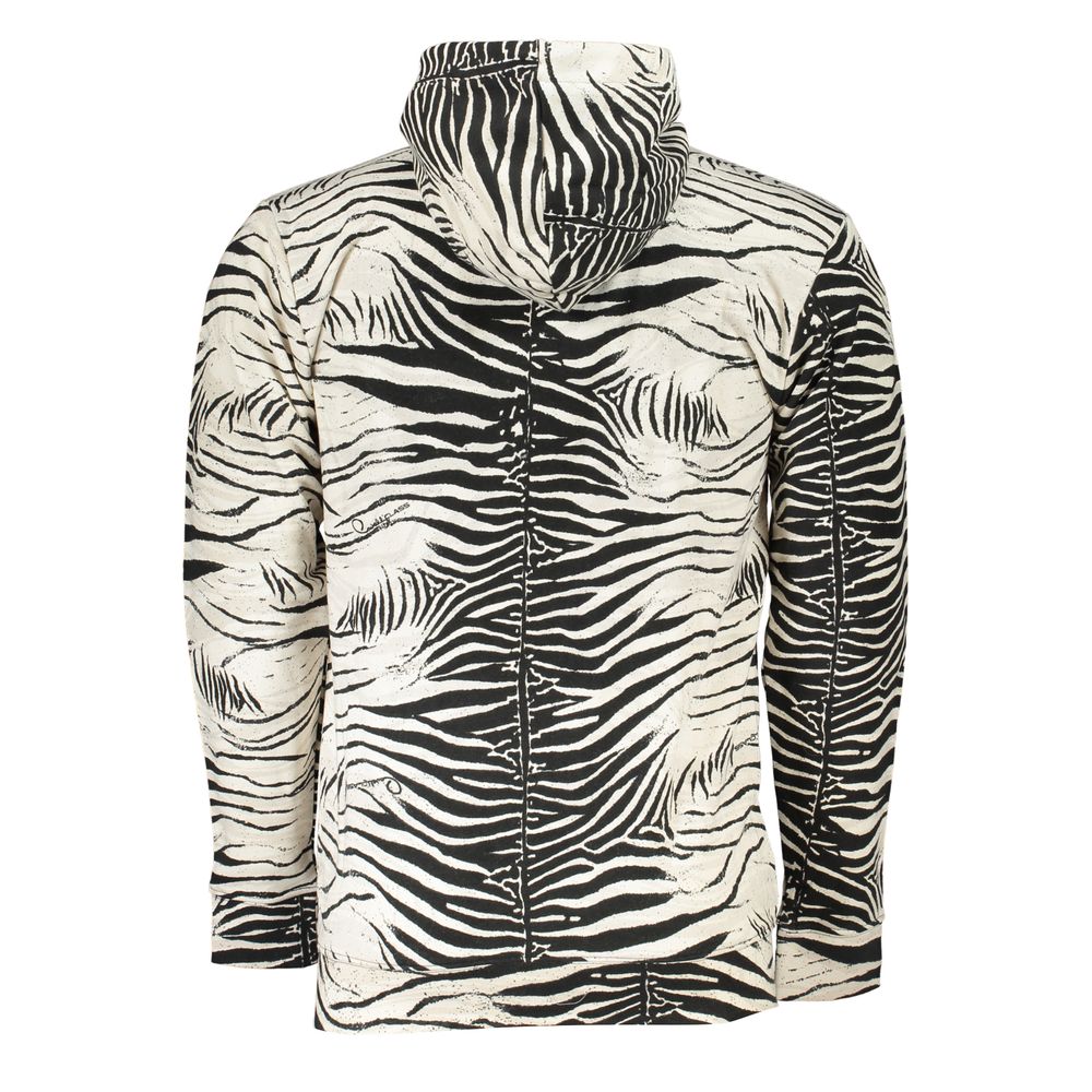 Cavalli Class White Cotton Mens Hooded Men's Sweater