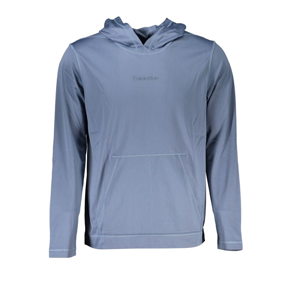 Calvin Klein Elegant Blue Hooded Sweatshirt - Men's Sports Men's Chic