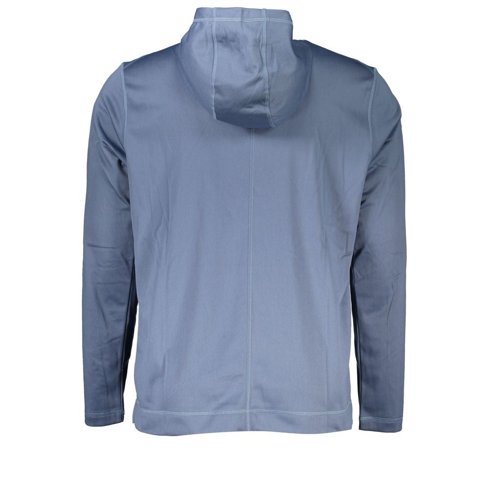Calvin Klein Elegant Blue Hooded Sweatshirt - Men's Sports Men's Chic