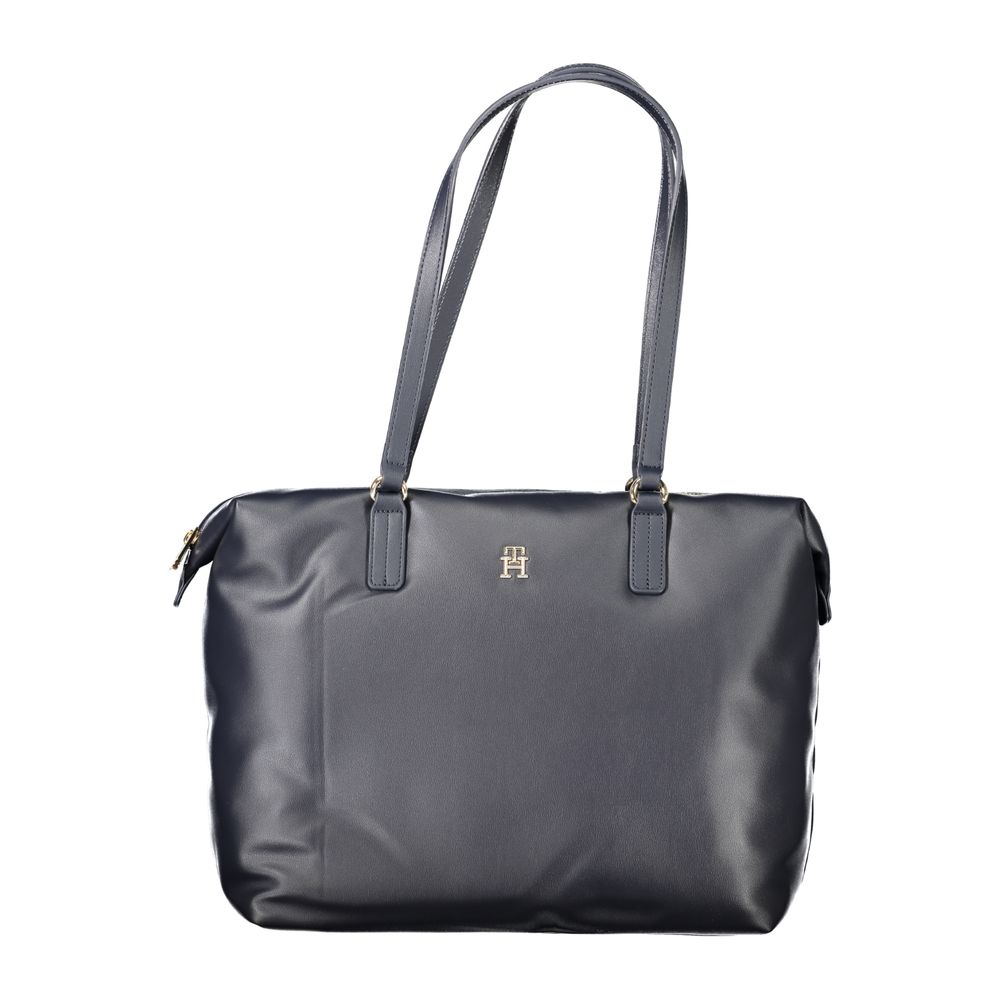 Tommy Hilfiger Blue Polyester Women Shoulder Women's Bag