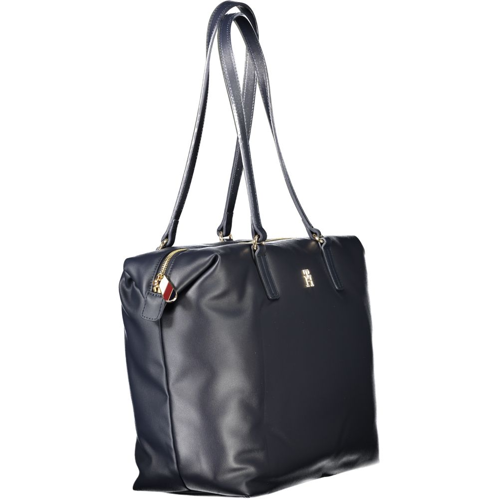 Tommy Hilfiger Blue Polyester Women Shoulder Women's Bag
