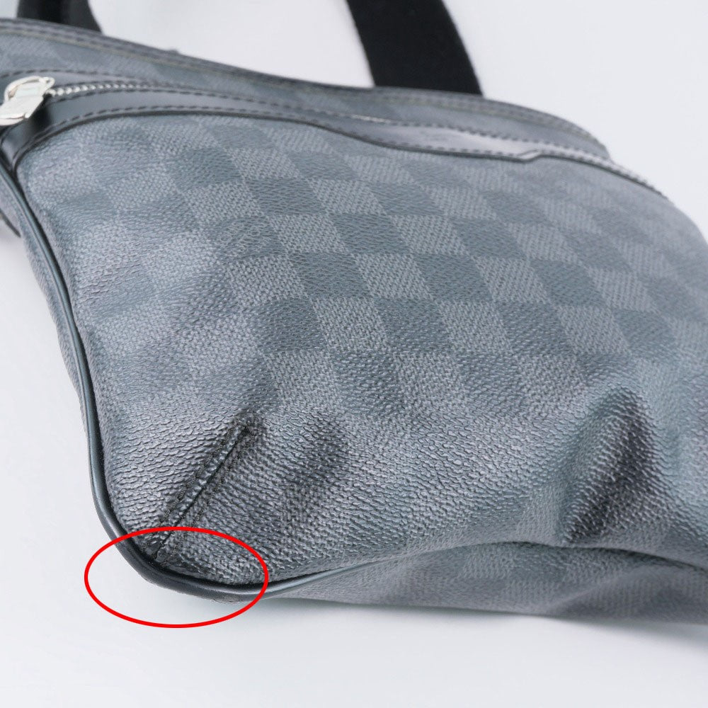 Louis Vuitton Thomas Damier Graphite Black Canvas Shoulder Bag Bag (Pre-Owned)