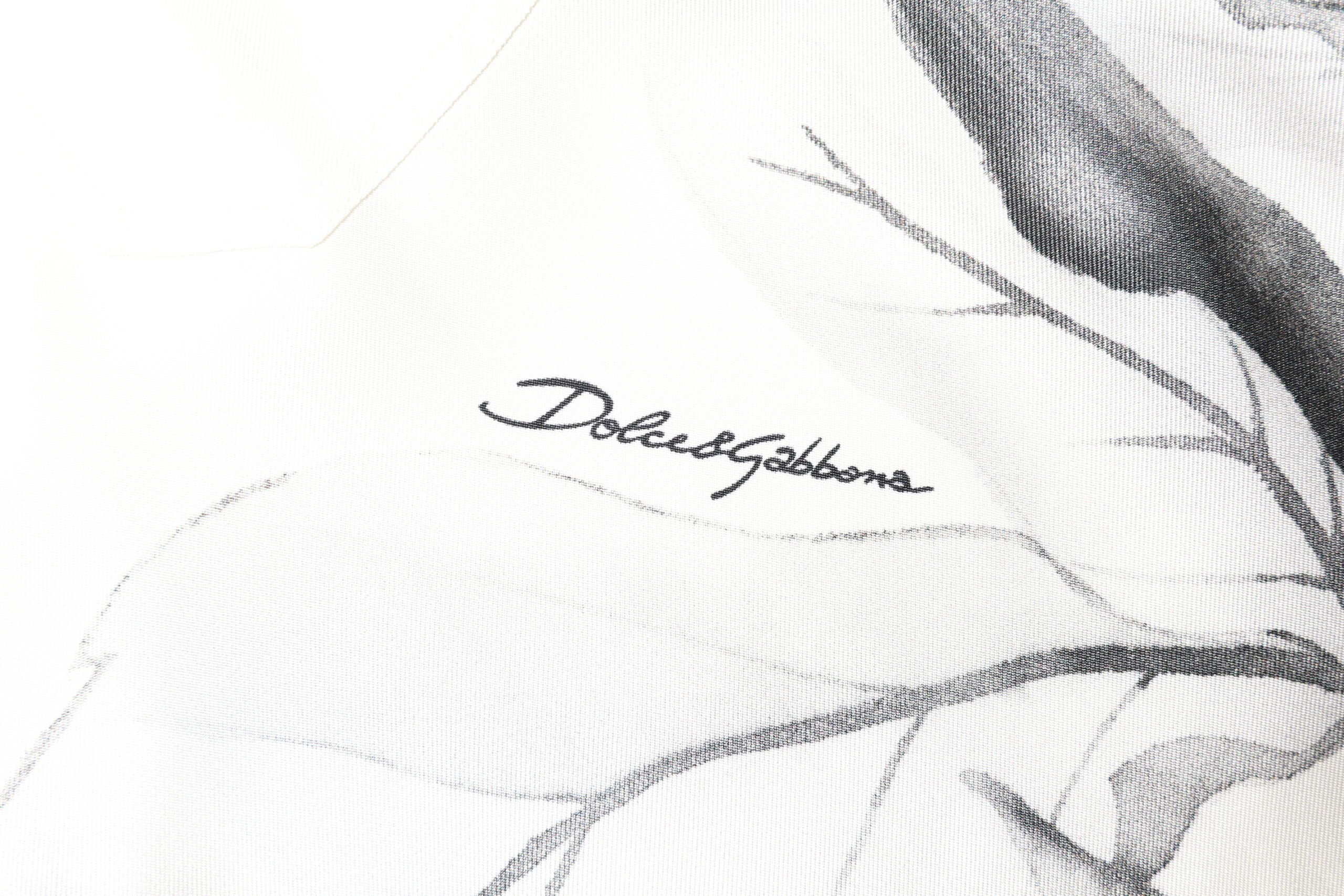 Dolce & Gabbana Ivory Silk Long Sleeves Men Casual Men's Shirt