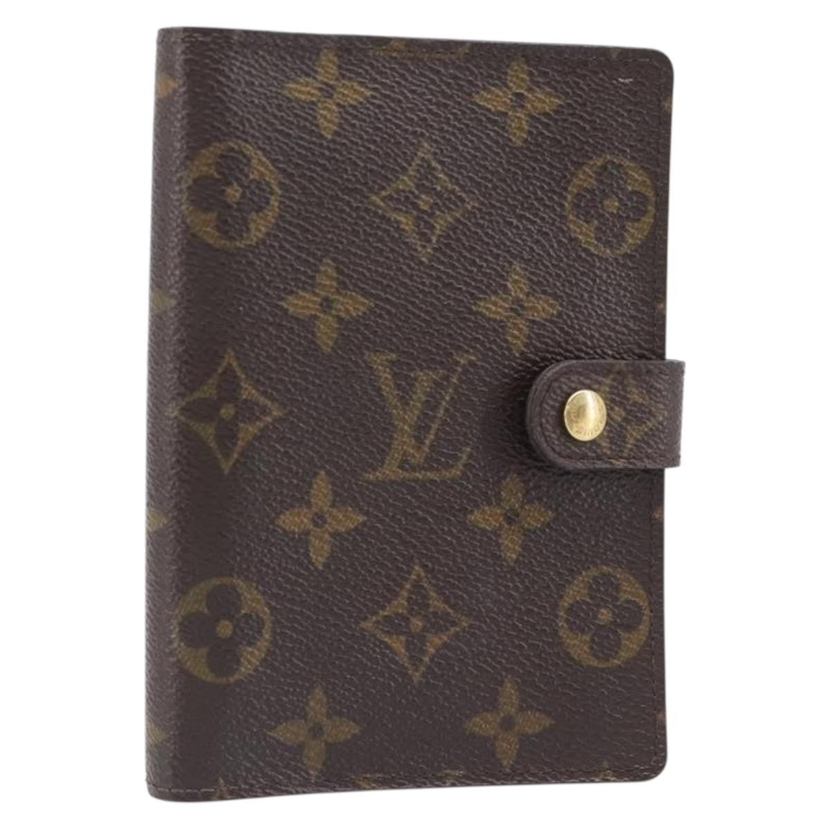 Louis Vuitton Agenda Cover Monogram Canvas Brown Canvas Briefcase Bag (Pre-Owned)