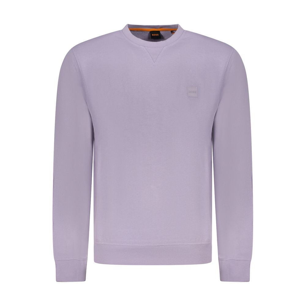 Hugo Boss Purple Cotton Men's Sweater