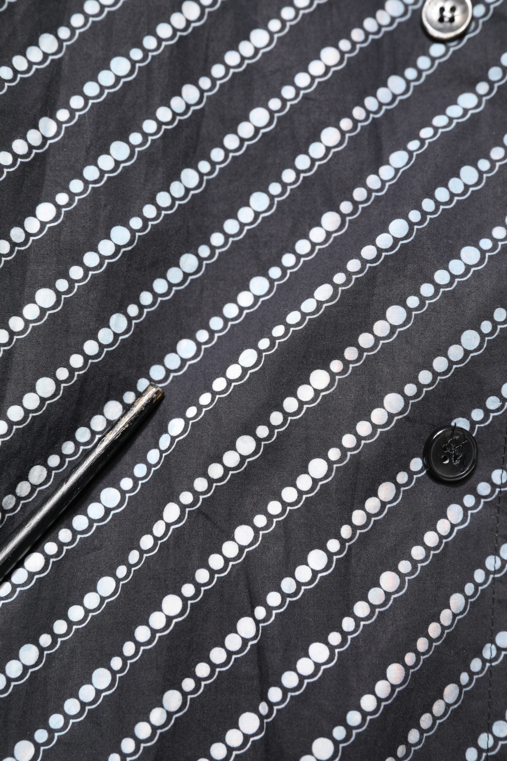 Dolce & Gabbana Black White Stripe Button Down Casual Men's Shirt (Pre-Owned)